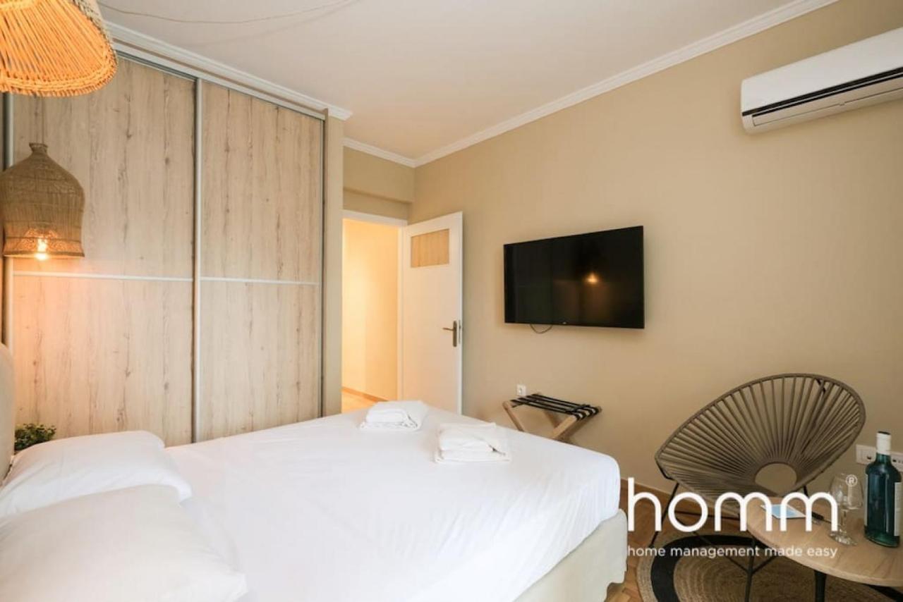Athens Riviera Homm Flat 4 Min Walk From Beach, Thiseos Str Ngoại thất bức ảnh
